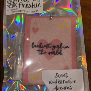 Pink Heart Car Air Freshener